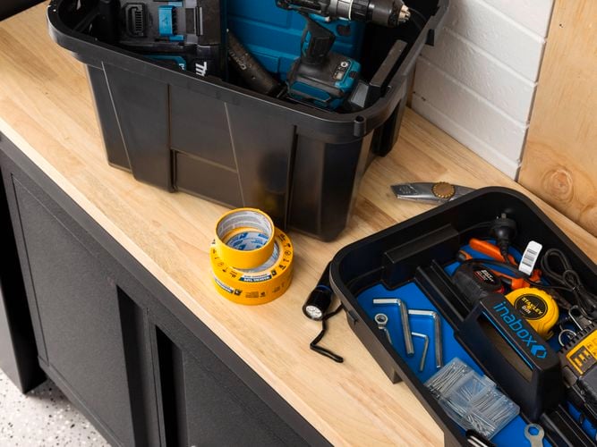 Brand page - Inabox - 7 heavy duty container on bench