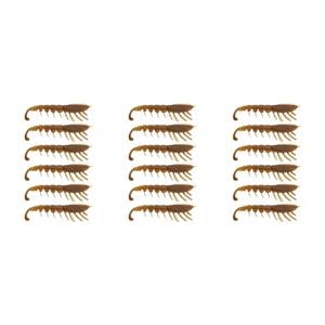 3x 6PK 3In Rapala Crush City The Imposter Plastic Prawn Lures - Bloodworm UV