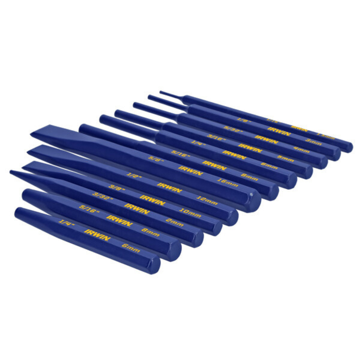 IRWIN 12 Piece Cold Chisel and Punch Set
