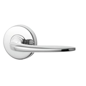 Lockwood Satin Pearl Summit Velocity Passage Lever Set