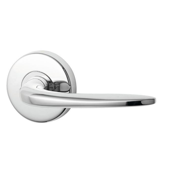 Lockwood Satin Pearl Summit Velocity Passage Lever Set