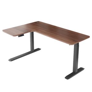 Auslittle Timber  Size 1600x1100 Dual Motor Left Corner Electric Standing Desk