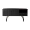 Modern Furniture LUXE Engineered Wood Sideboard 150cm - Black