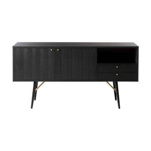 Modern Furniture LUXE Engineered Wood Sideboard 150cm - Black