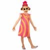 RUBIES Poppy Pop Deluxe Trolls World Tour Pink Kids Girls Costume Dress 4-6 Years