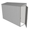 Build-a-Shed 0.8 x 3 x 2m Single Hinged End Door Shed - Zinc