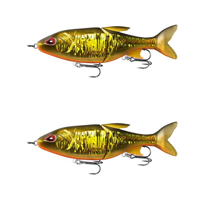 2x 13 Fishing 185mm Glidesdale Jointed Glidebait Fishing Lures - Goldilocks