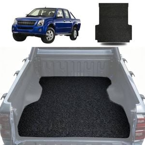 Signature Honeycomb UTE Tub Mat Tray Liner for Holden Rodeo 2003 - 2008 (4-Door Crew Cab) - Black