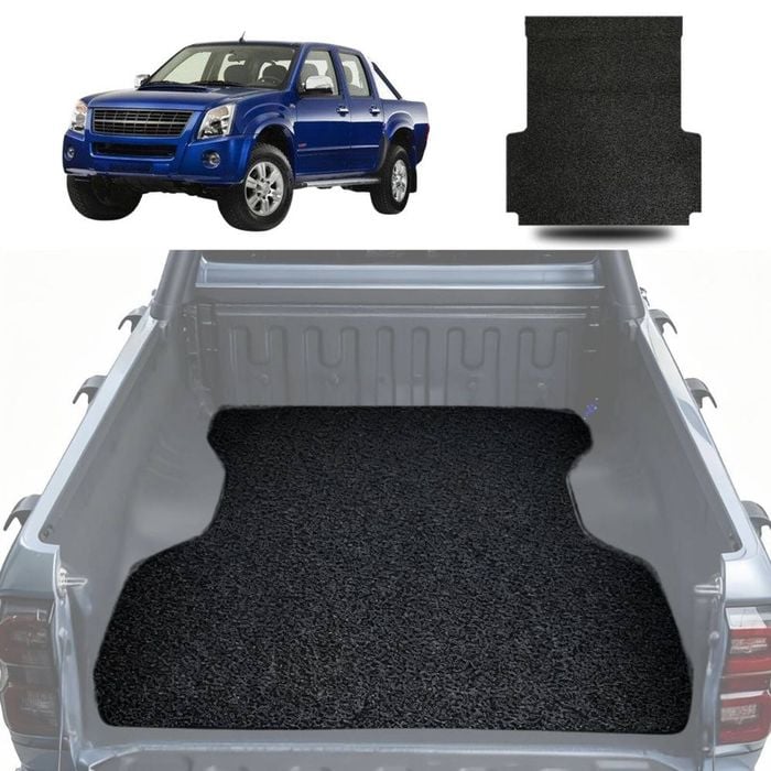 Signature Honeycomb UTE Tub Mat Tray Liner for Holden Rodeo 2003 - 2008 (4-Door Crew Cab) - Black