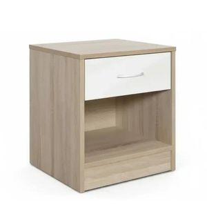 Bardalona Bedside Table - Gloss White