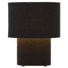 Telbix Verso Contemporary Table Desk Lamp Light Boucle Metal Plastic Black Textured