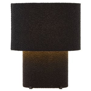 Telbix Verso Contemporary Table Desk Lamp Light Boucle Metal Plastic Black Textured