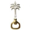 Bottle Cap Opener Palm Tree White/Gold