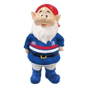 AFL 26cm Western Bulldogs Polyresin Gnome - Single