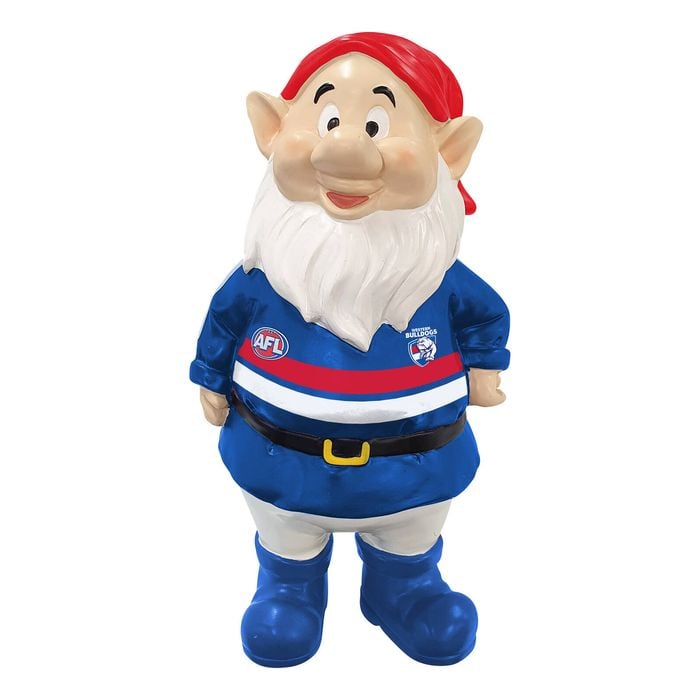 AFL 26cm Western Bulldogs Polyresin Gnome - Single
