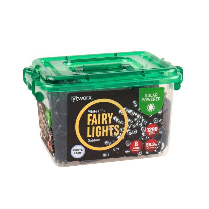 Lytworx Solar White Fairy Lights - 1200 Pack