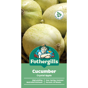 Fothergill's Crystal Apple Cucumber Vegetable Seeds