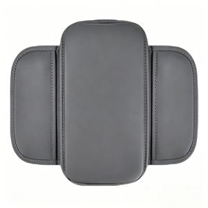 Catzon Center Car Console Armrest Cover With Storage Bag Car Interior Accessories-gray