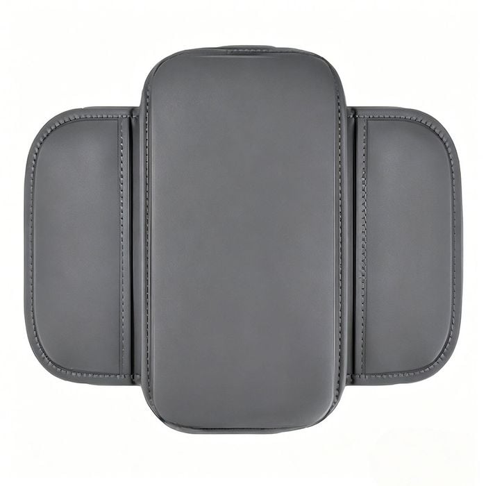 Catzon Center Car Console Armrest Cover With Storage Bag Car Interior Accessories-gray