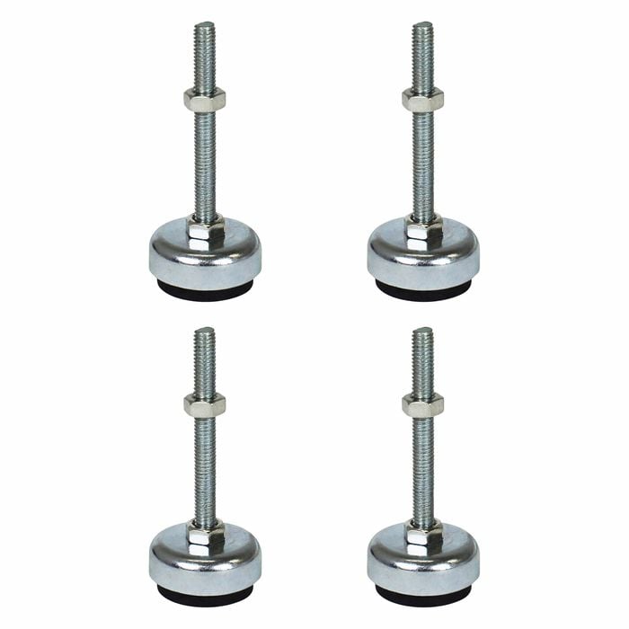 Richmond 30mm x M6 Steel Fixed Levelling Feet - 4 Pack