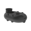 Melro Tanks 2000L Black Underground 2500 Poly Water Tank