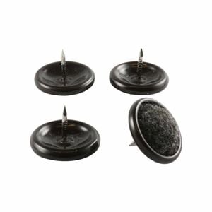 Surface Gard 25mm Round Carpet Based Castor Cups - 4 Pack