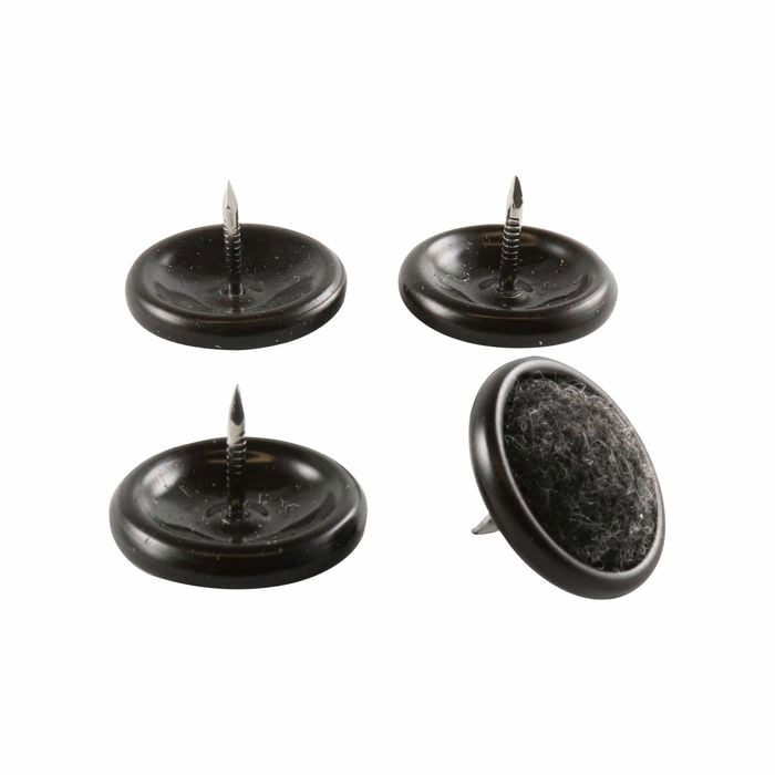 Surface Gard 25mm Round Carpet Based Castor Cups - 4 Pack