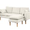 Darius Corner Sofa Linen - Cream