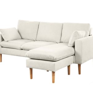 Darius Corner Sofa Linen - Cream