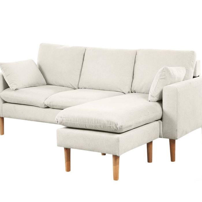 Darius Corner Sofa Linen - Cream