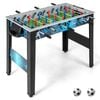 Costway Foosball Soccer Table Game Set W/ 2 Footballs Family Activities Game Competition