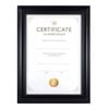 Unigift Juliet Certificate Raised Dots Border Picture Photo Frame A4 Black