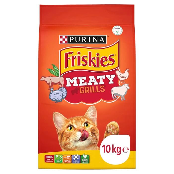 Friskies 10kg Meaty Grills Dry Cat Food
