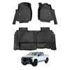 AUSGO Car Floor Mats for Chevrolet Silverado T1 Series 2020-Onwards without Storage Room All-Weather Floor Liners