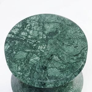 Equinox Solid Marble Accent Table