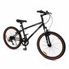 Costway Teen Dual Brake Kid Mountain Bike 60cm 6Speed Bicycle Black