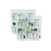 2pc Full Circle Ziptuck Reusable 830ml/8cm Sandwich Bag - Cactus
