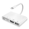 Lightning to HDMI Camera Adapter 5 in 1 USB OTG Memory Reader SD &TF Card and Charging Port