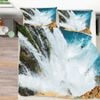 3D Waterfall River 321 Bed Pillowcases Quilt King Size