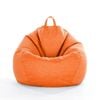 Catzon Bean Bag Chair Cover (No Filler) Linen Washable-Orange(M)