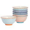 Nicola Spring Patterned Cereal Bowls - Print Design - 15cm - Set of 6