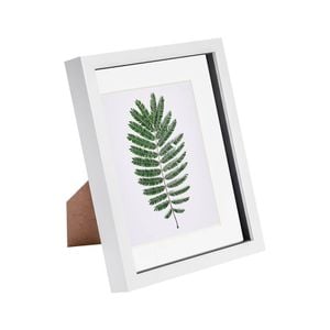 Nicola Spring 8" X 10" White 3d Box Photo Frame - 5" X 7" Mount