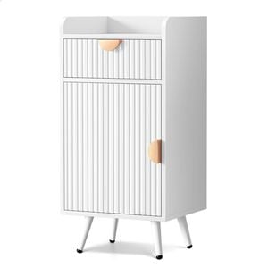 Alfordson Storage Cabinet Bathroom Buffet Sideboard Bedside Table White