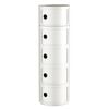 Miuz 5 Tier White Replica Componibili Round Storage Cabinet