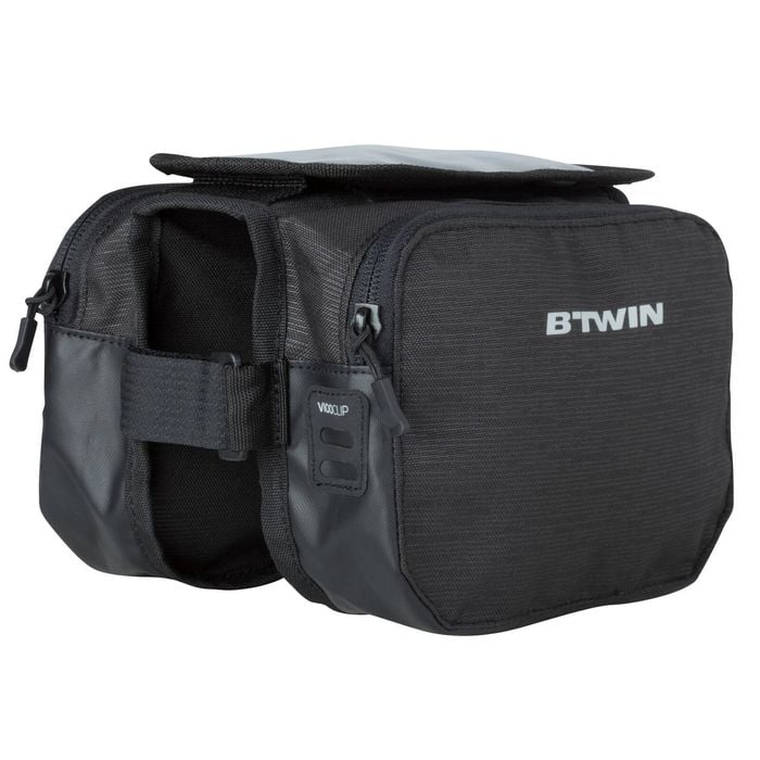 Decathlon | 520 Double 2l Bike Frame Bag - Black - One Size