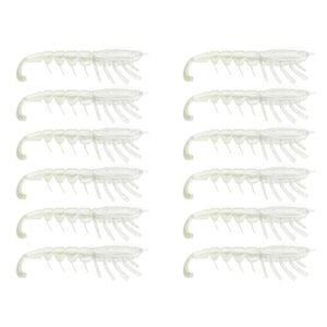 2x 6PK 3In Rapala Crush City The Imposter Plastic Prawn Lures - Pearl White