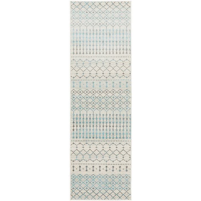 The Rug Connection Sense 260 Silver 400x80cm - Large Runner Transitional Pet Friendly Indoor Rug
