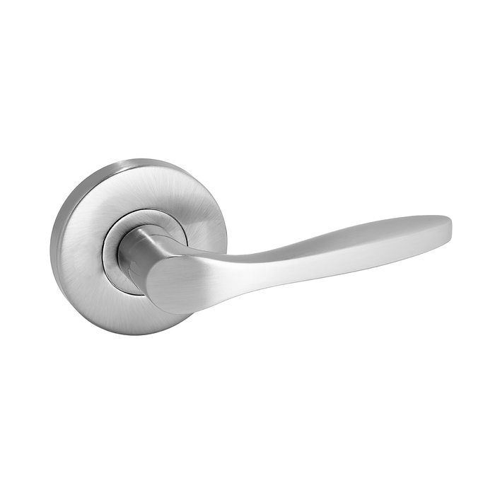 Schlage Satin Chrome Plate Element Series Carla Passage Lever Set