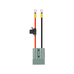 KT Solar HD 50A Connector Accessory Lead To 6mm Yellow Fork Terminals With 20A Fuse KT70574