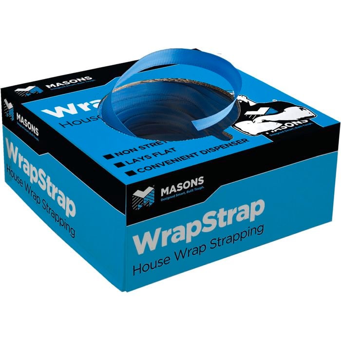 Masons 25mm x 250m Blue Wrap Strap